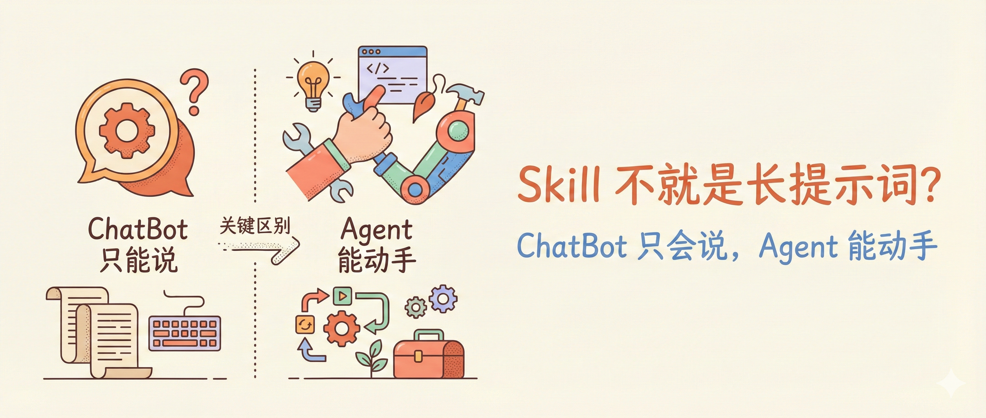 Skill 不就是长一点的提示词吗？