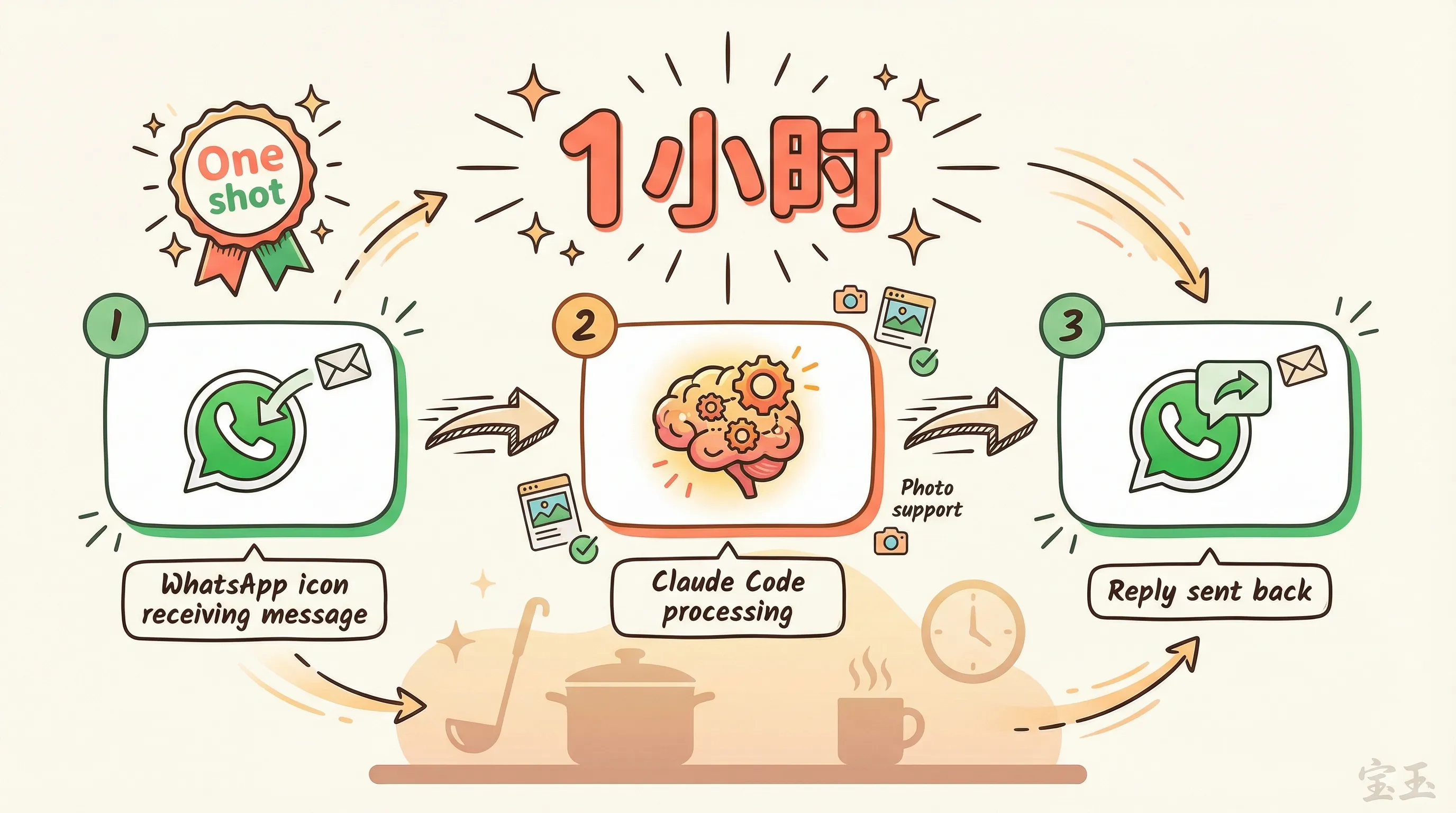 WhatsApp 集成：1 小时搞定