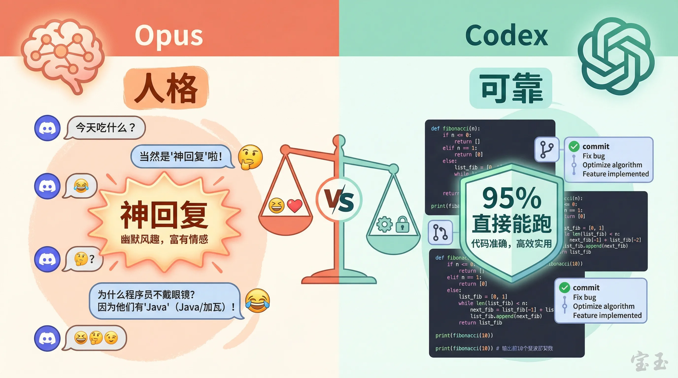 模型对比：Opus 有人格，Codex 更可靠