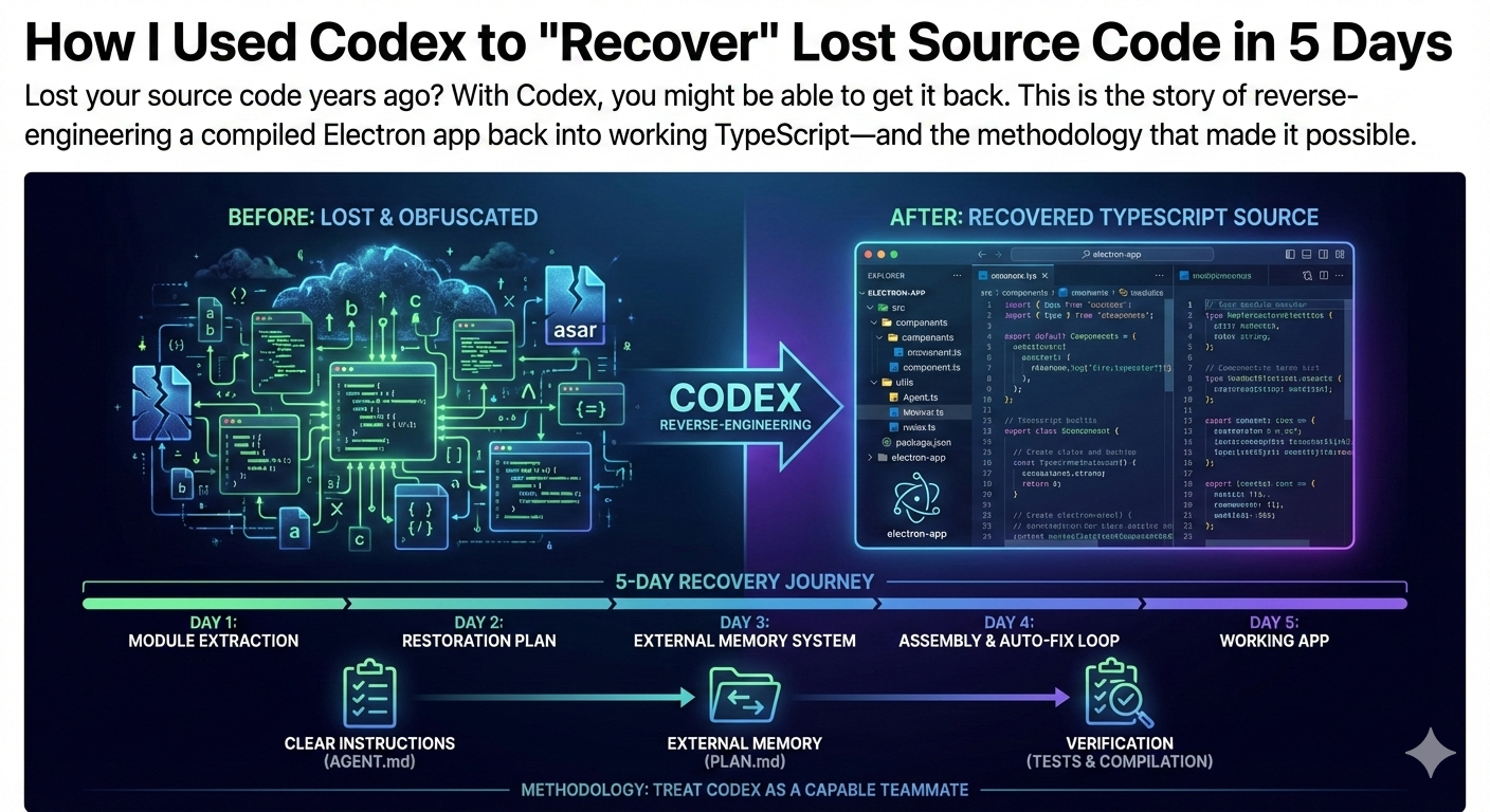 How I Used Codex to \"Recover\" Lost Source Code in 5 Days