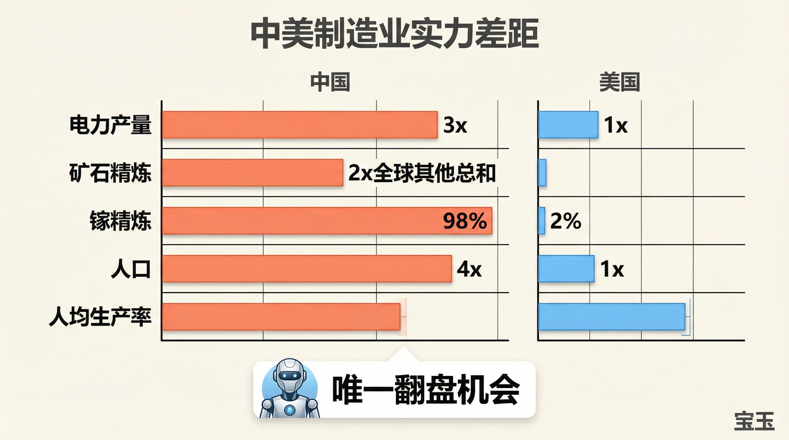 中美制造业实力差距