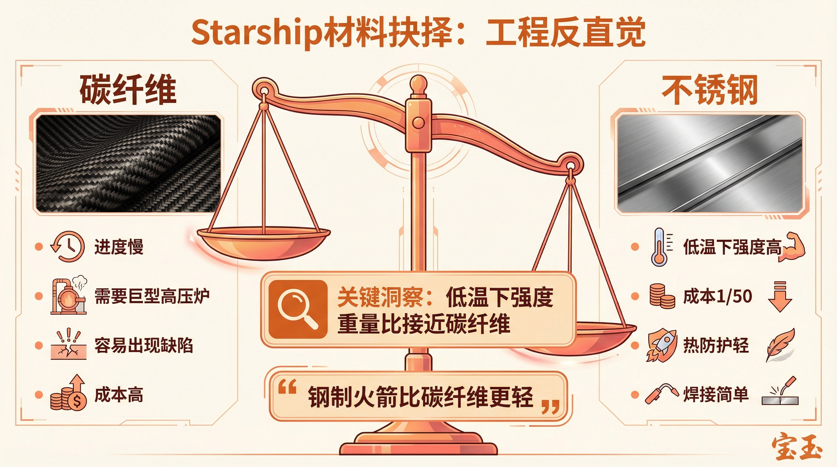 Starship 材料抉择