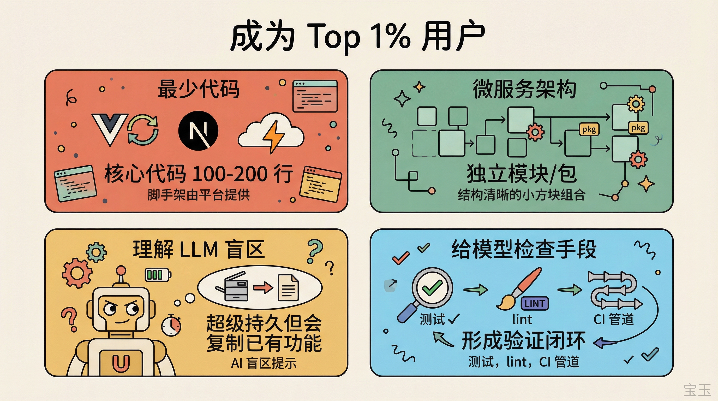 成为编程 Agent Top 1% 用户的四个策略