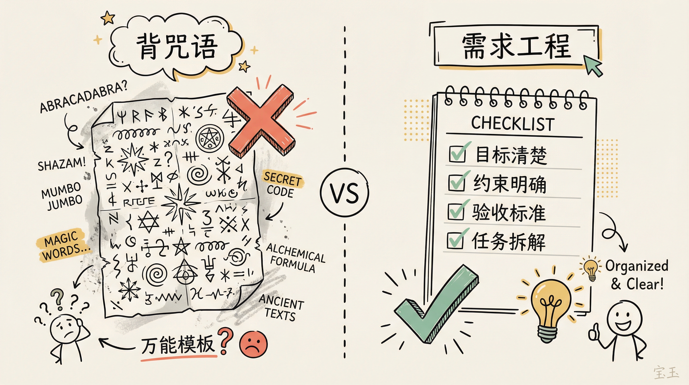 背咒语 vs 需求工程