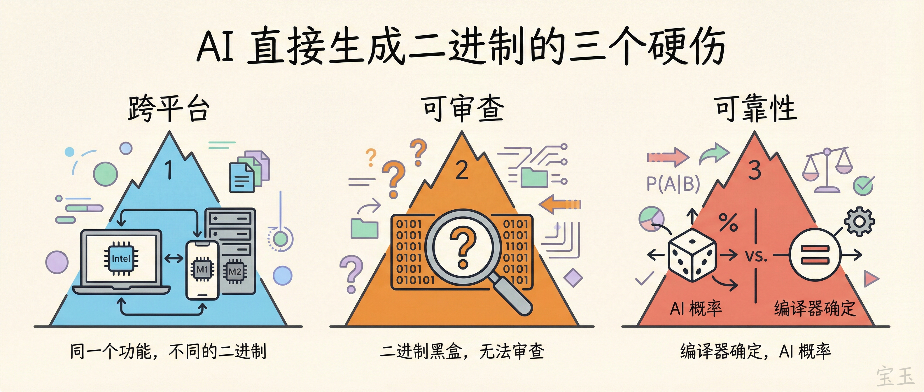 AI 直接生成二进制的三个硬伤