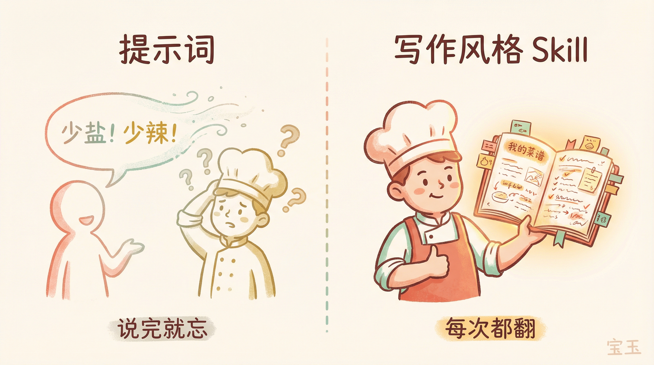 提示词 vs 写作风格 Skill