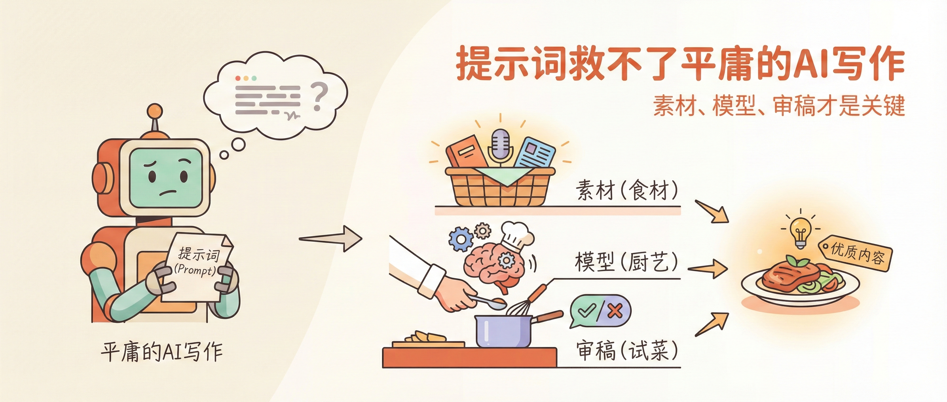 提示词救不了平庸的 AI 写作