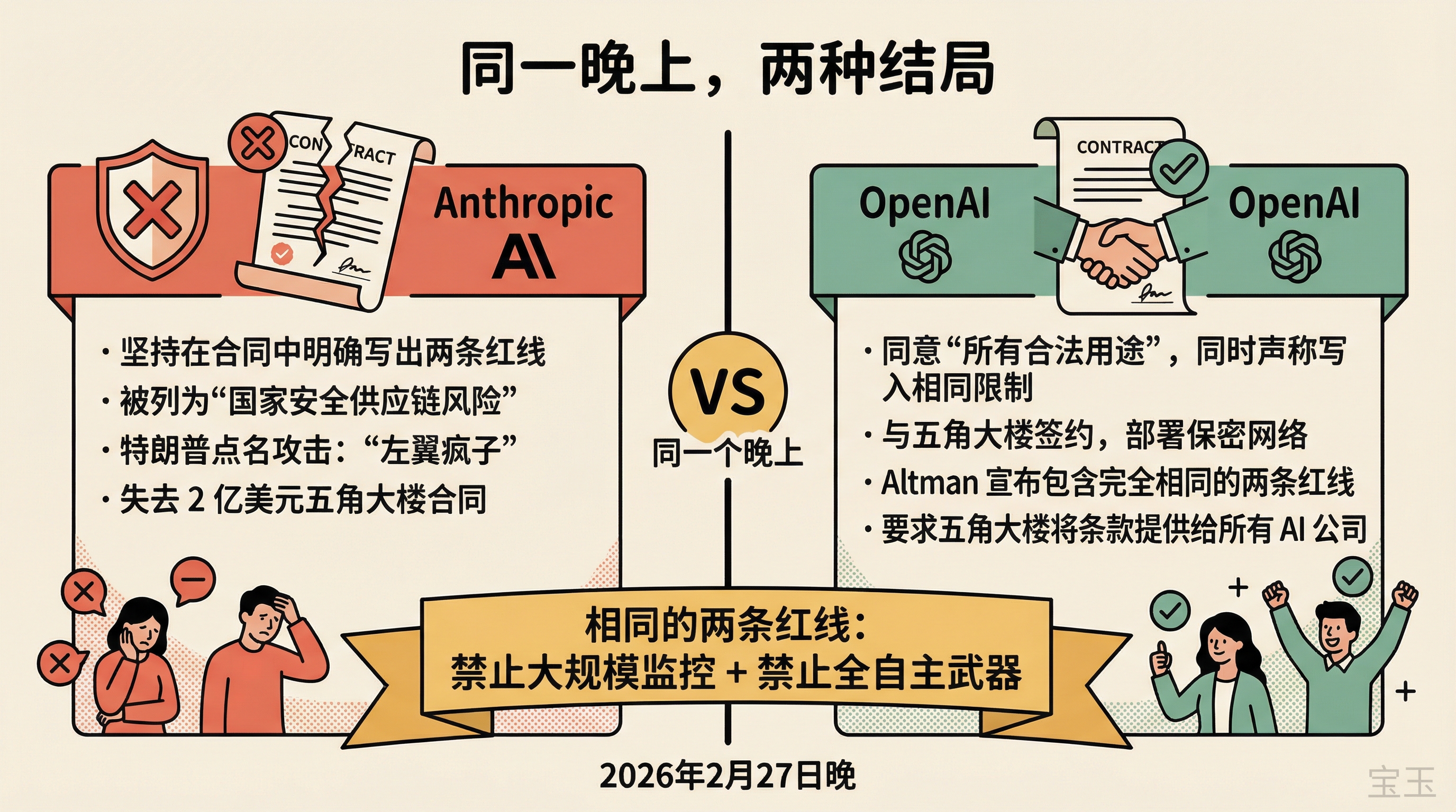 同一晚上的两种命运