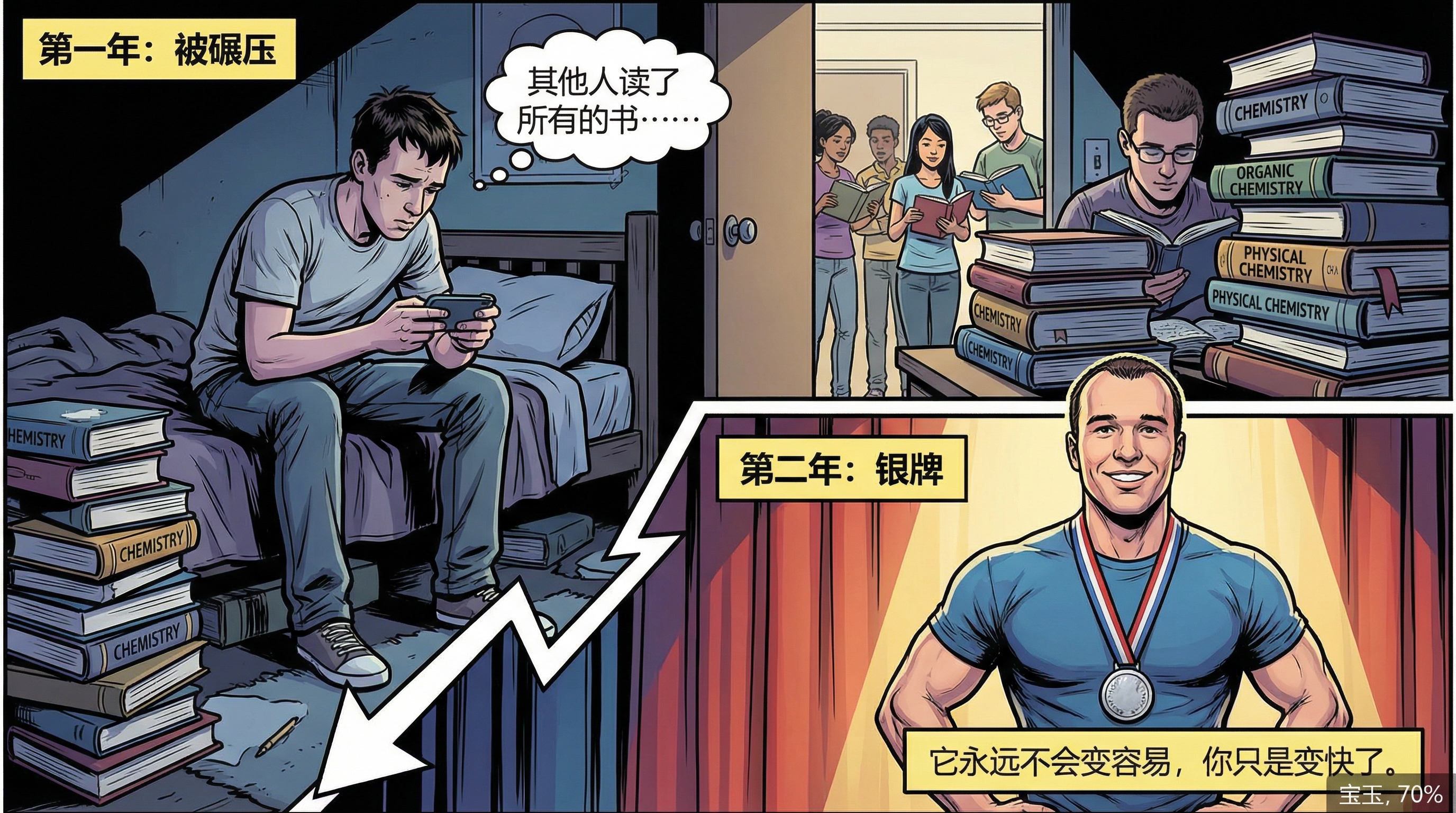 化学奥赛：从第一年被碾压到第二年逆袭夺银