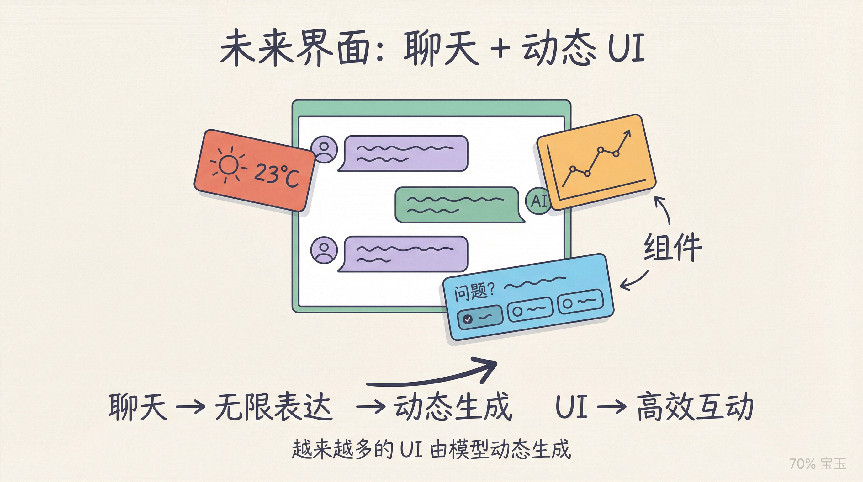 未来界面:聊天 + 动态 UI