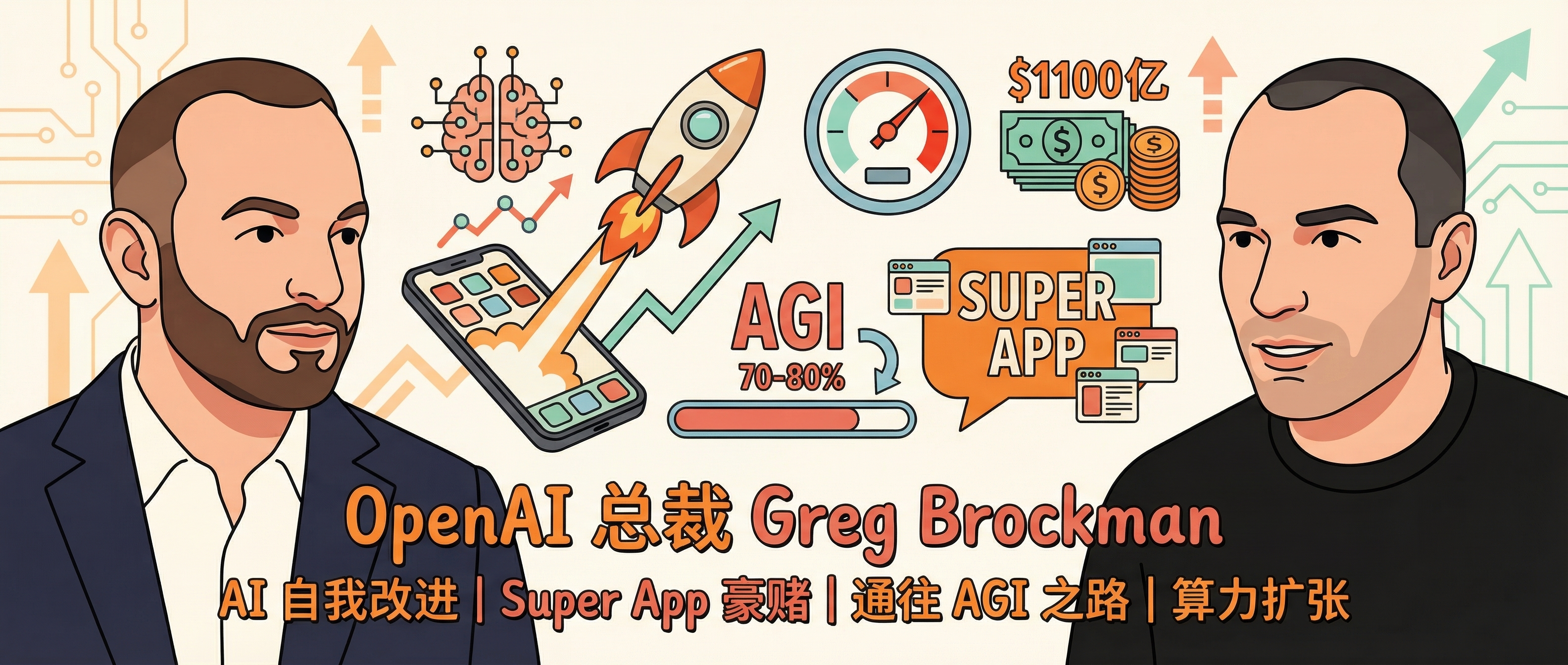 OpenAI 总裁 Greg Brockman：AI 自我改进、Super App 豪赌、通往 AGI 之路、算力扩张