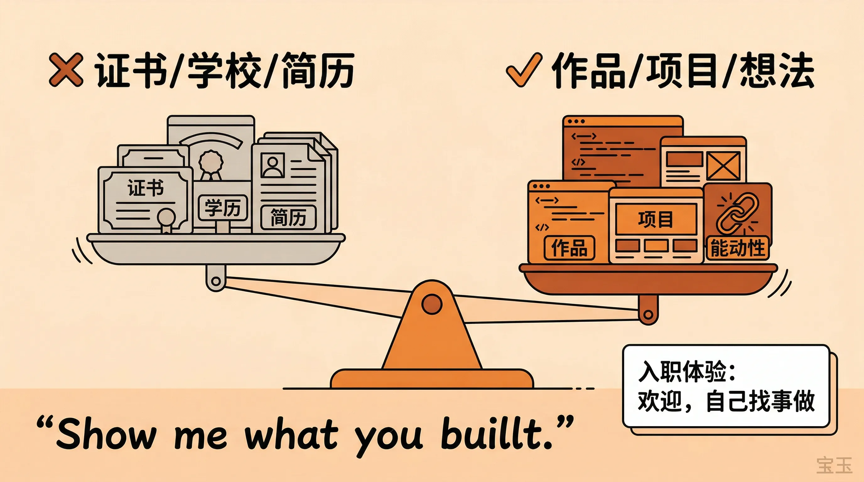 招聘标准:给我看你做了什么