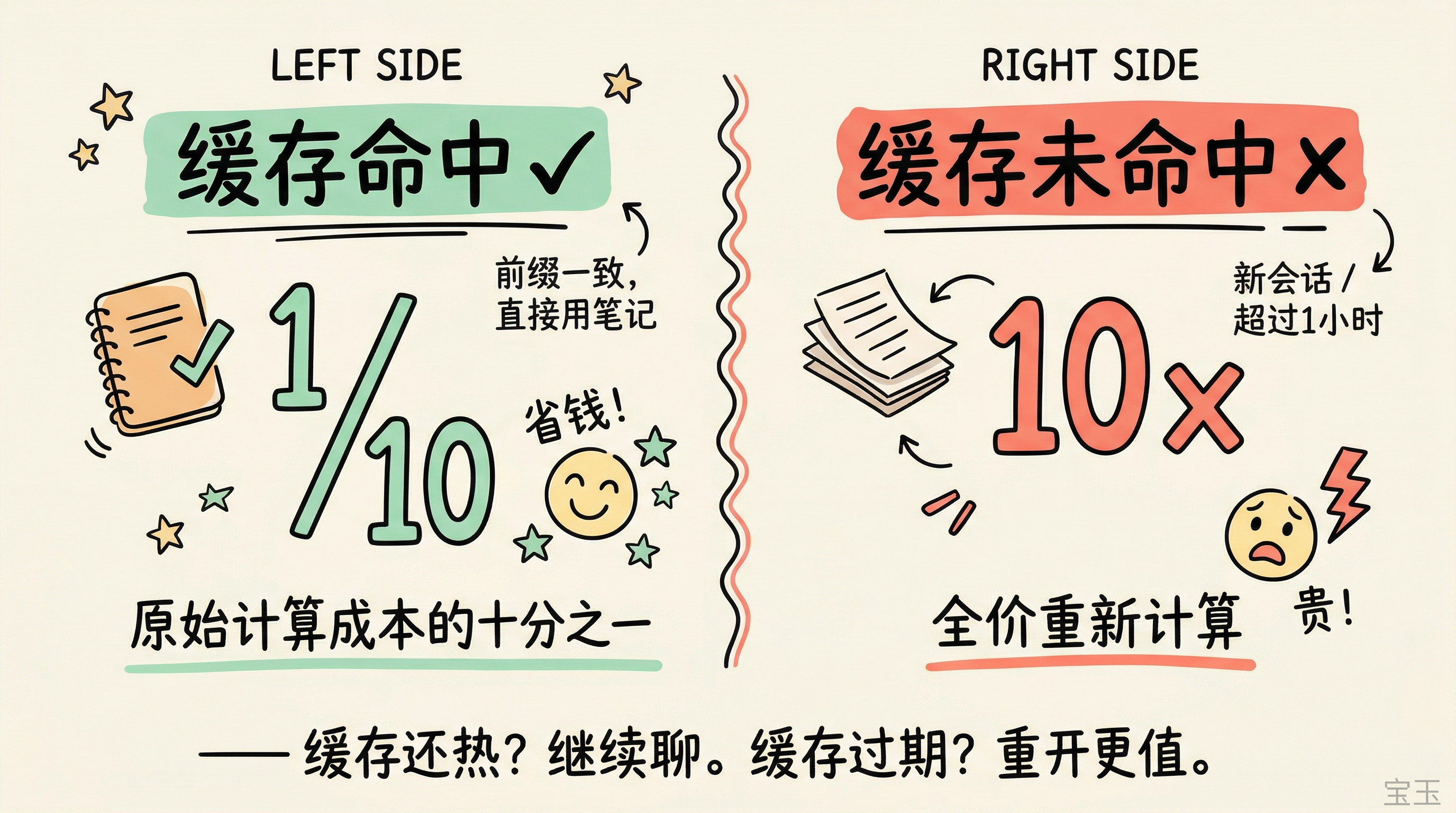 缓存命中 vs 缓存未命中成本对比