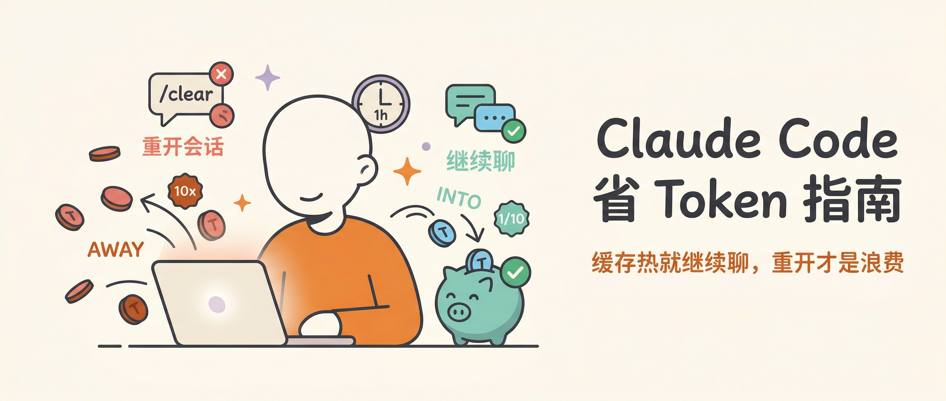 Claude Code 省 Token 指南：慎用 1M 上下文，不开新会话或者总是开新会话都不对
