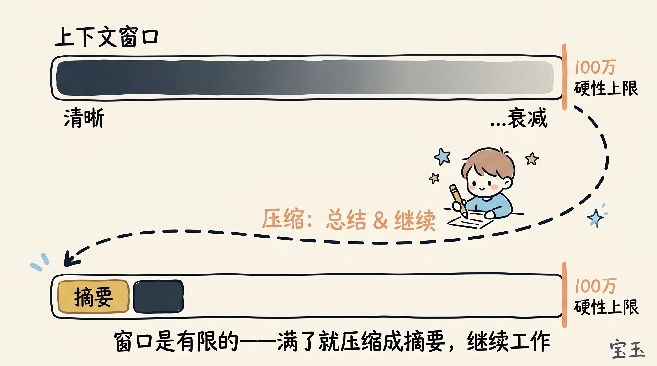 上下文衰减与压缩过程