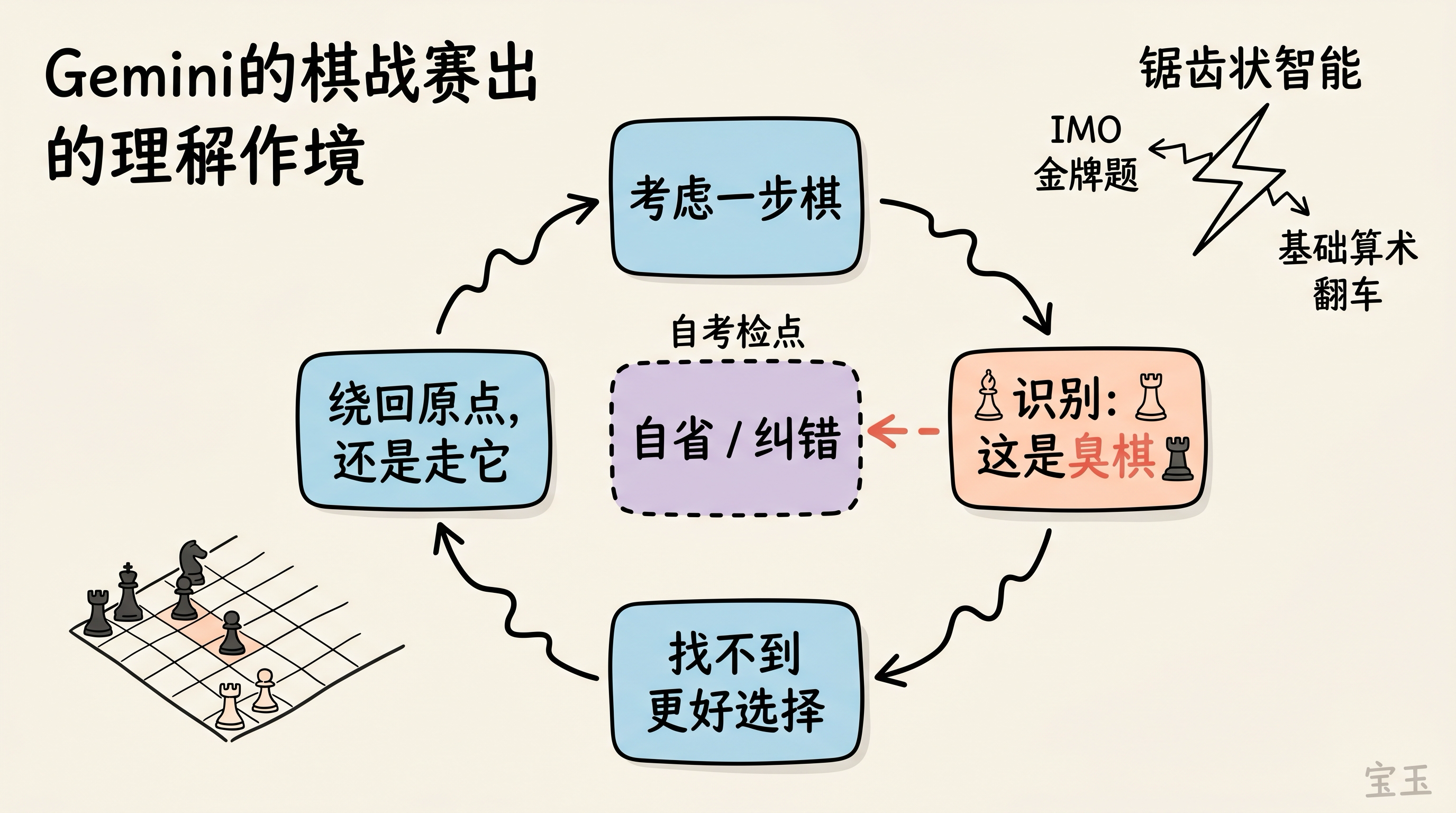 Gemini 下棋暴露的推理回路