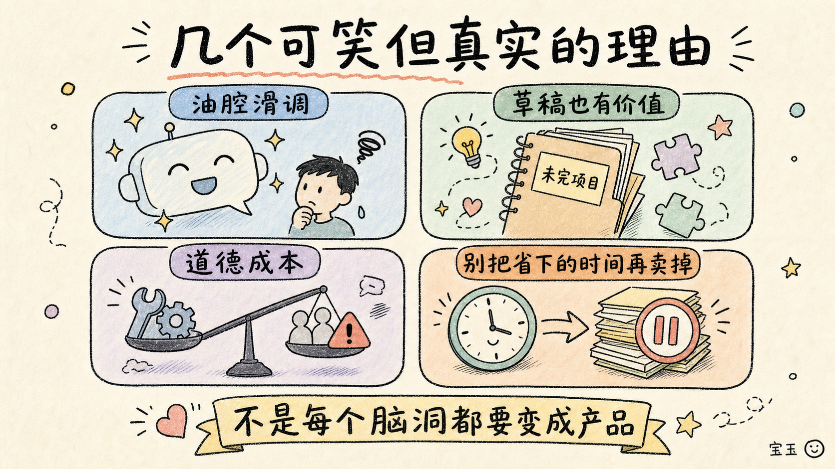 几个可笑但真实的理由信息图