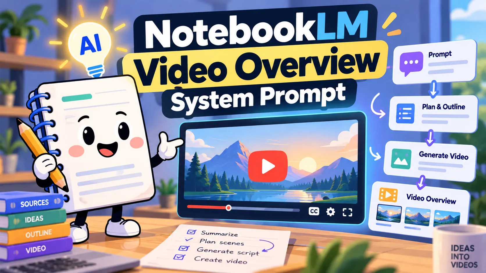 NotebookLM 视频概览系统提示词：完整创作流程